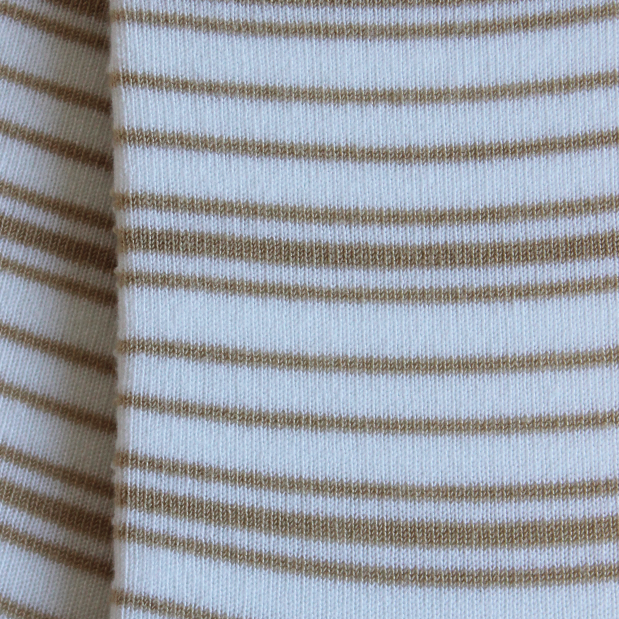 Socquettes en bambou Blanc - Rayures bicolores