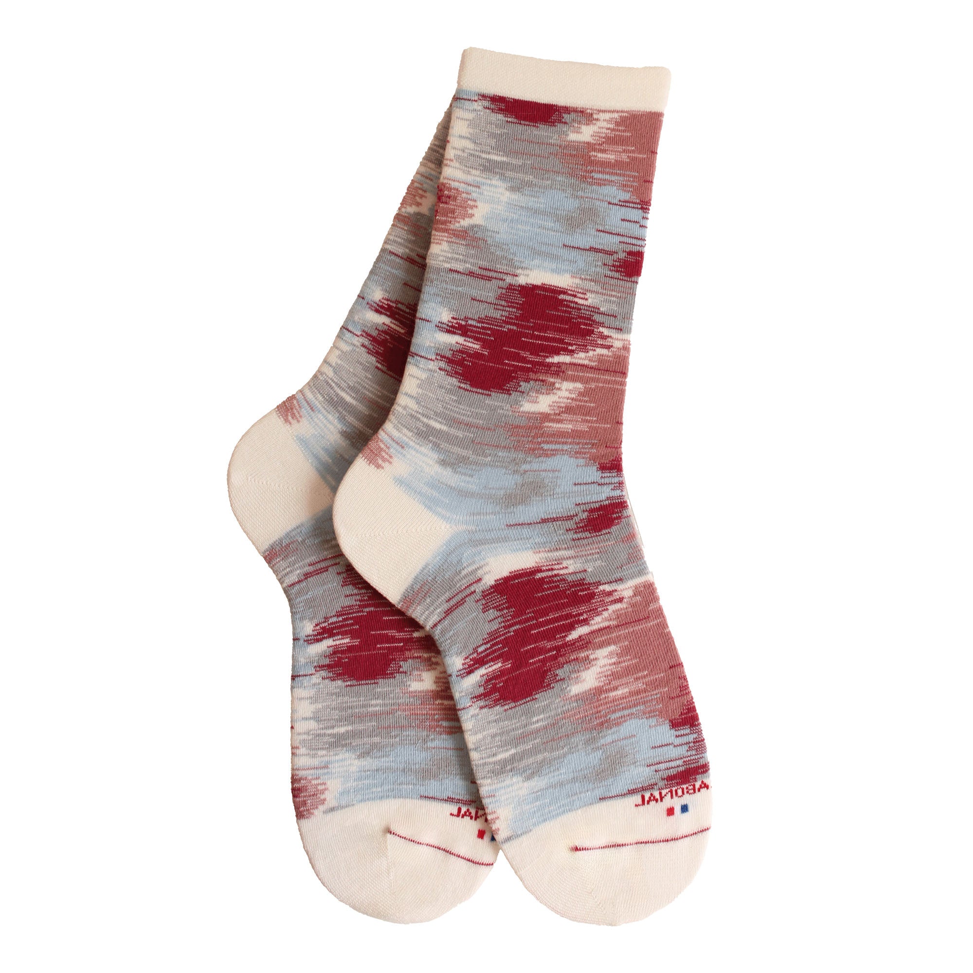 Chaussettes écru motif camouflage