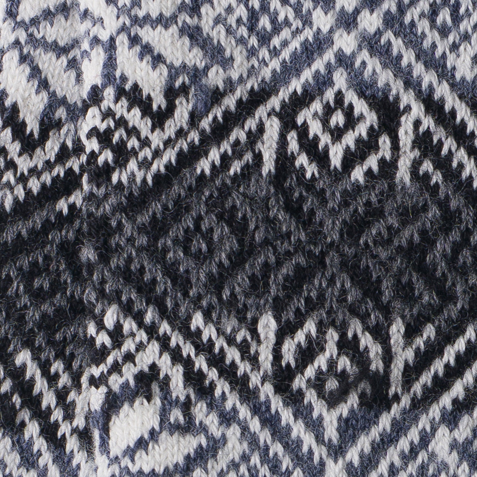 Chaussettes en laine mérinos colorées épaisses Noir & Bleu - Style Norvégien