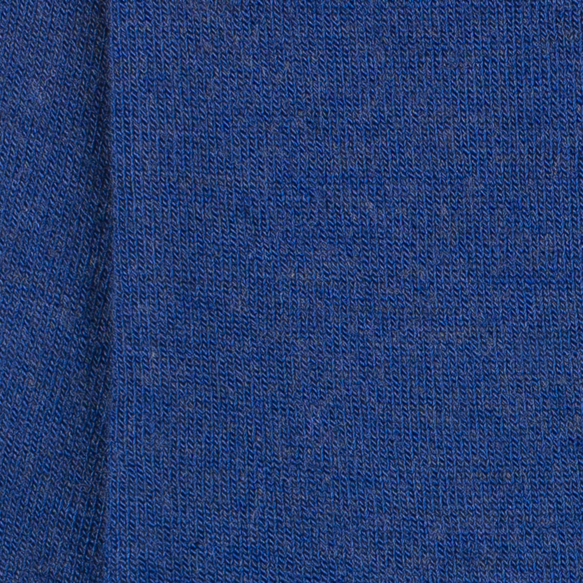 Chaussettes Unies jersey laine mérinos et intérieur coton Bleu pervenche