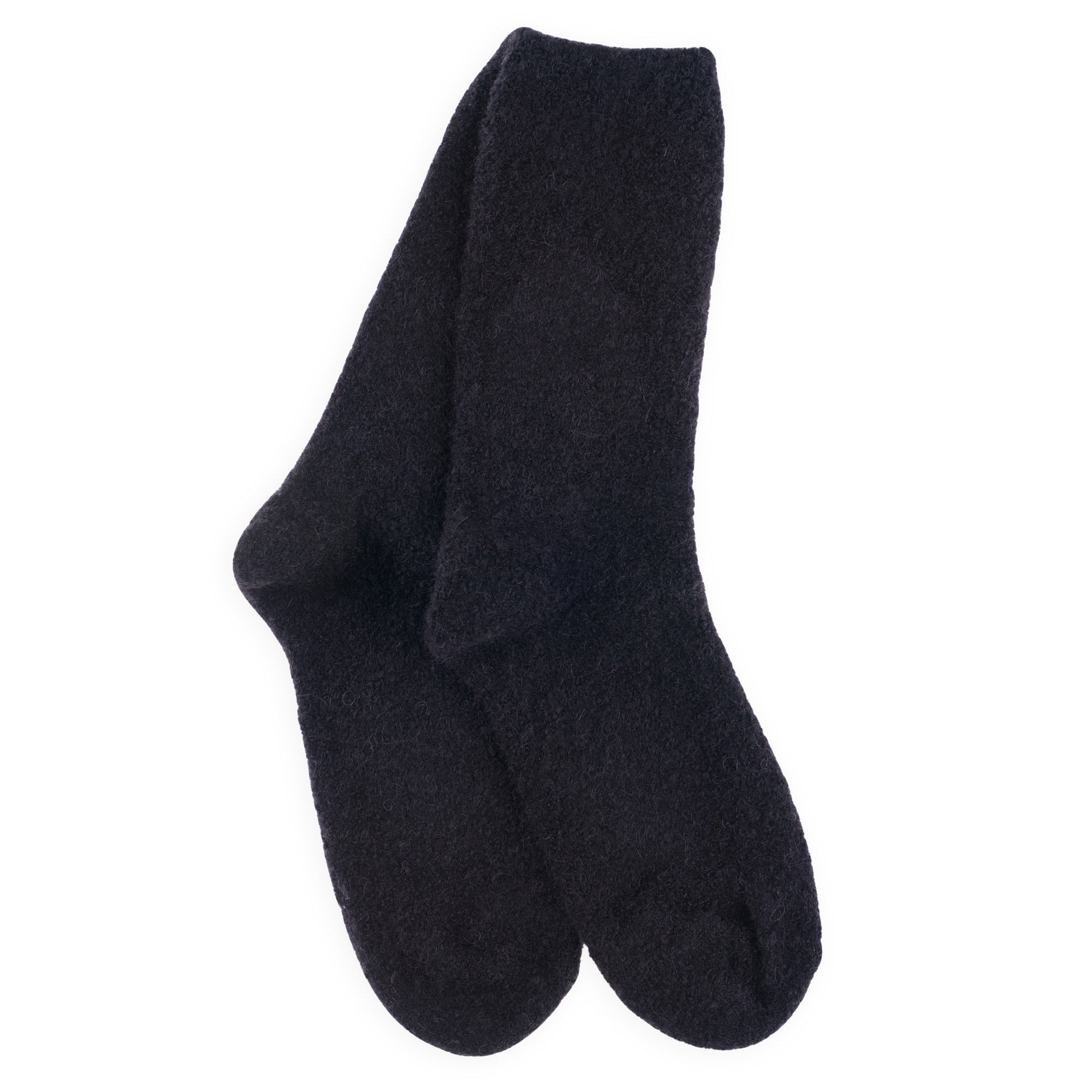 Chaussettes en laine mérinos Noir - Polaire Bouclette