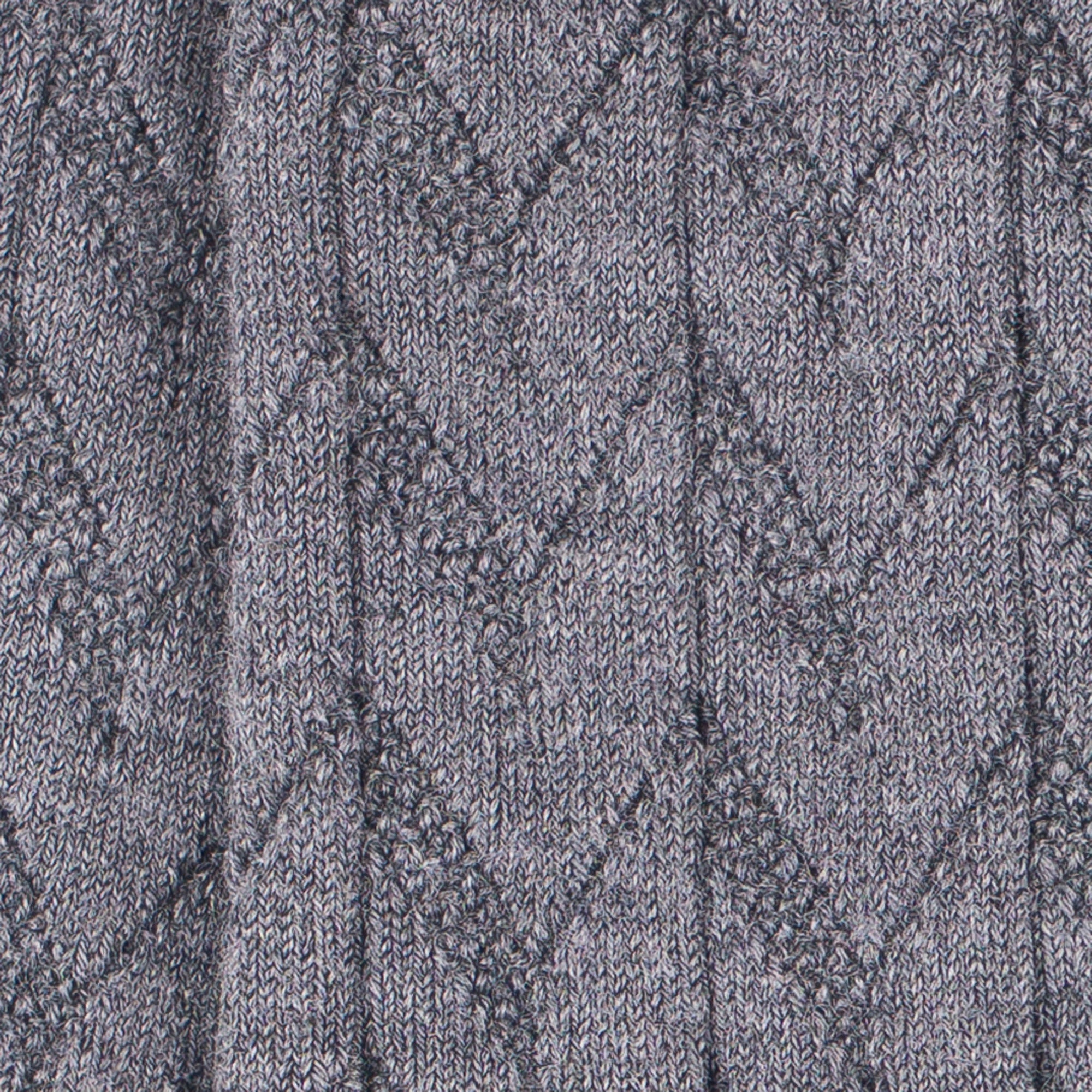 Chaussettes en laine mérinos et cachemire Gris clair - Effet de maille