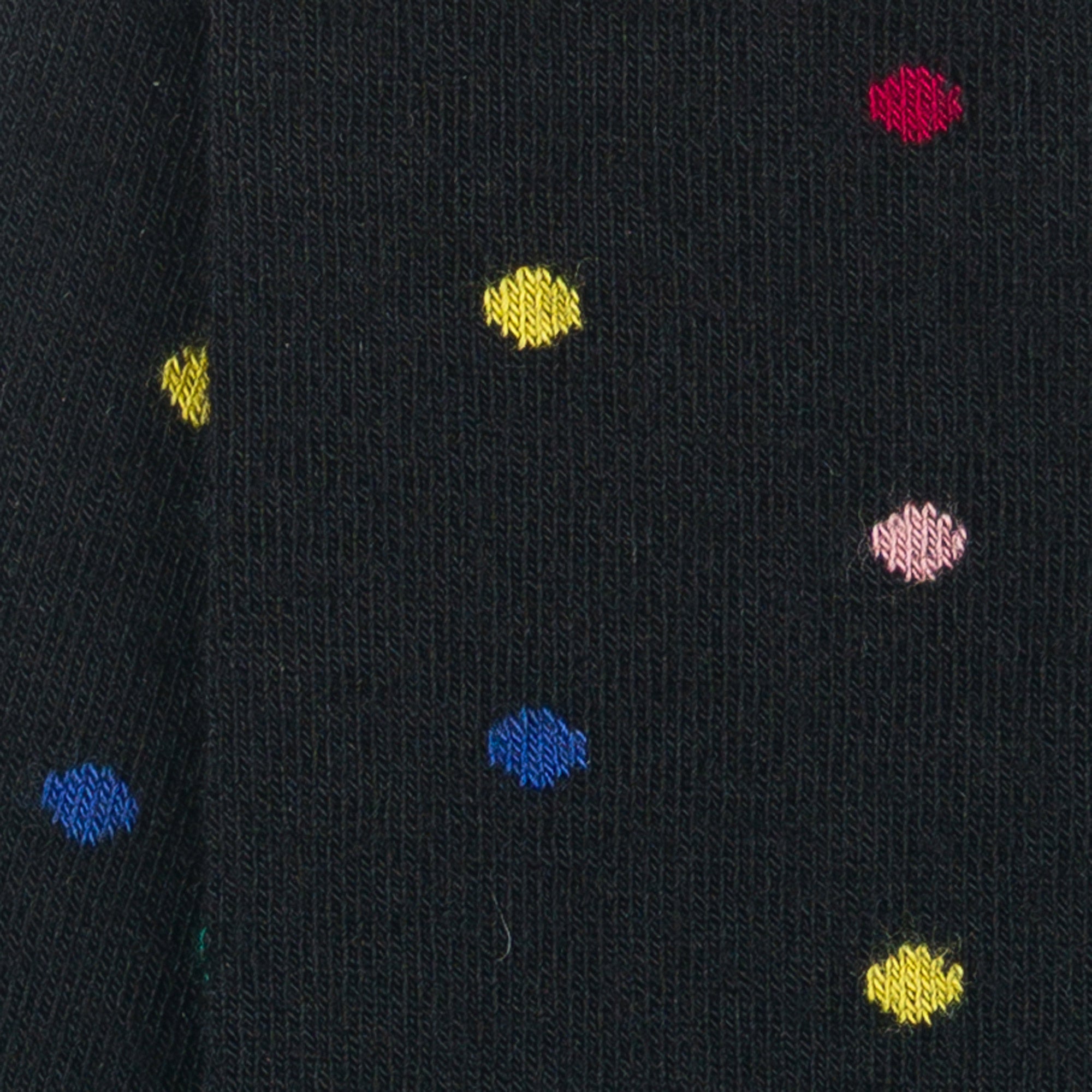 Chaussettes en laine mérinos Noir - Motifs pois