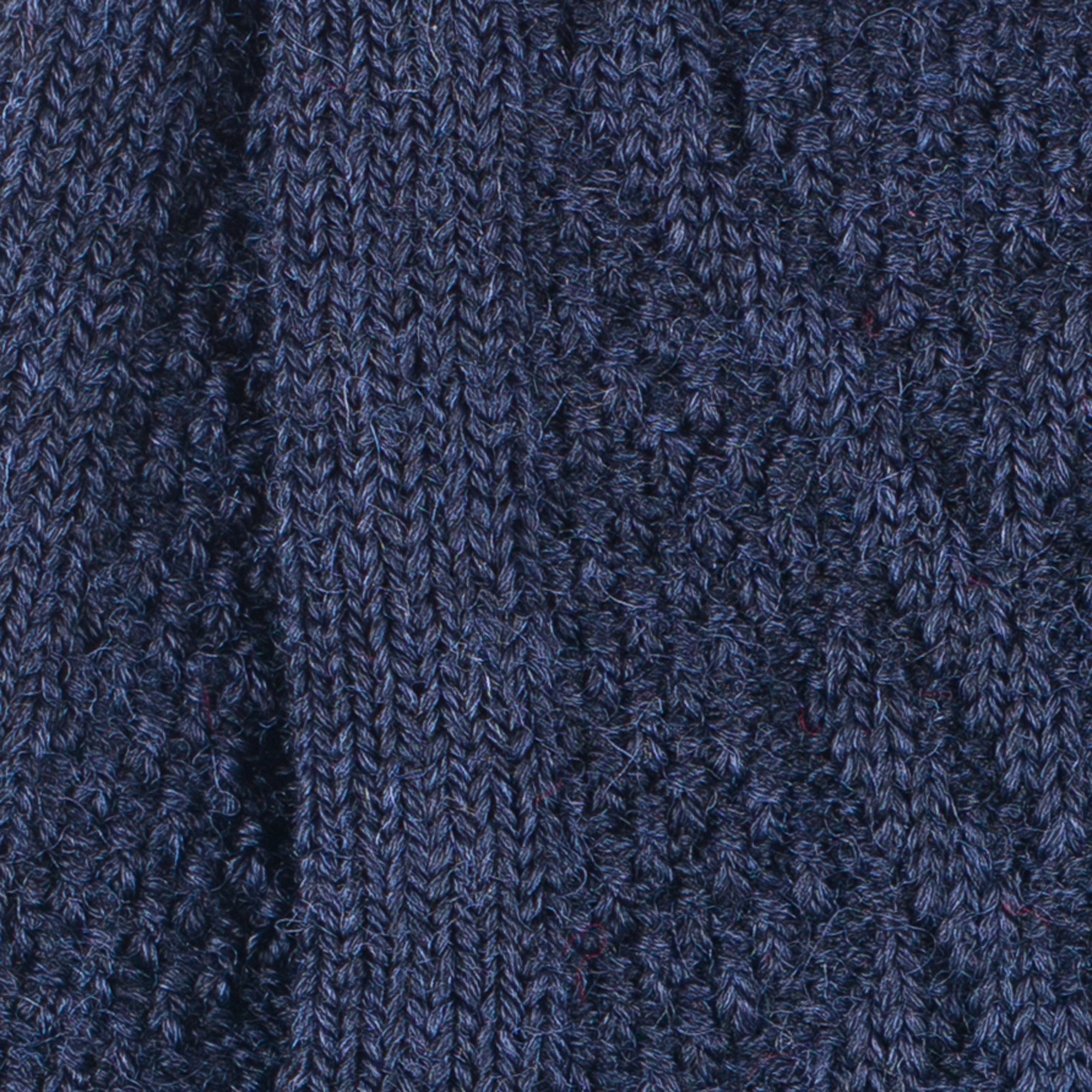 Chaussettes hautes bébé en laine mérinos Marine - Torsade