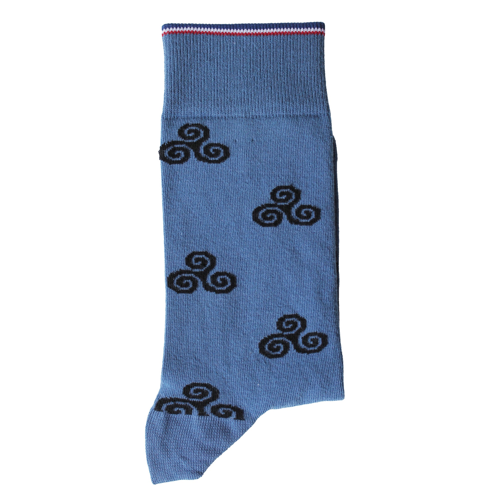 Chaussettes coton bleu triskell homme