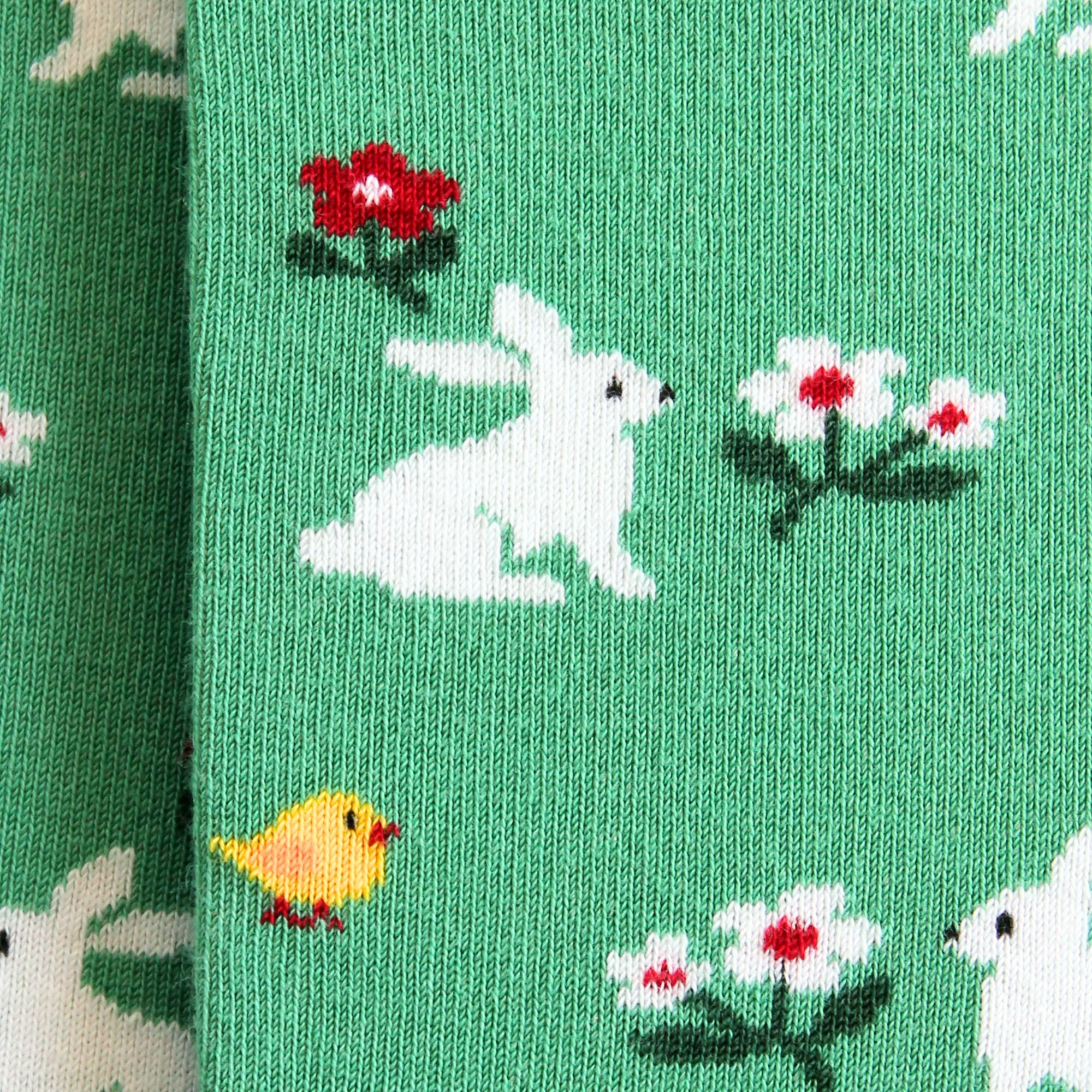 Chaussettes en coton vert Pâques - homme