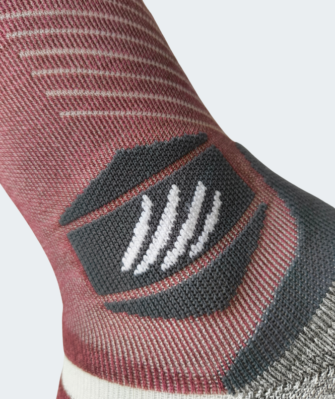 Chaussettes Trail Pulse Bordeaux