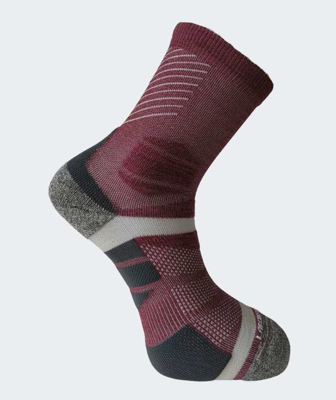 Chaussettes Trail Pulse Bordeaux