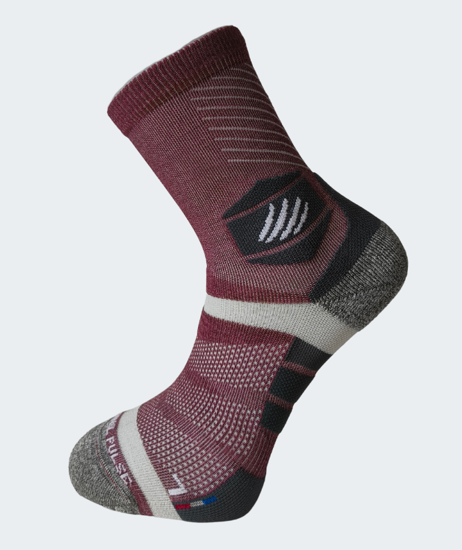 Chaussettes Trail Pulse Bordeaux