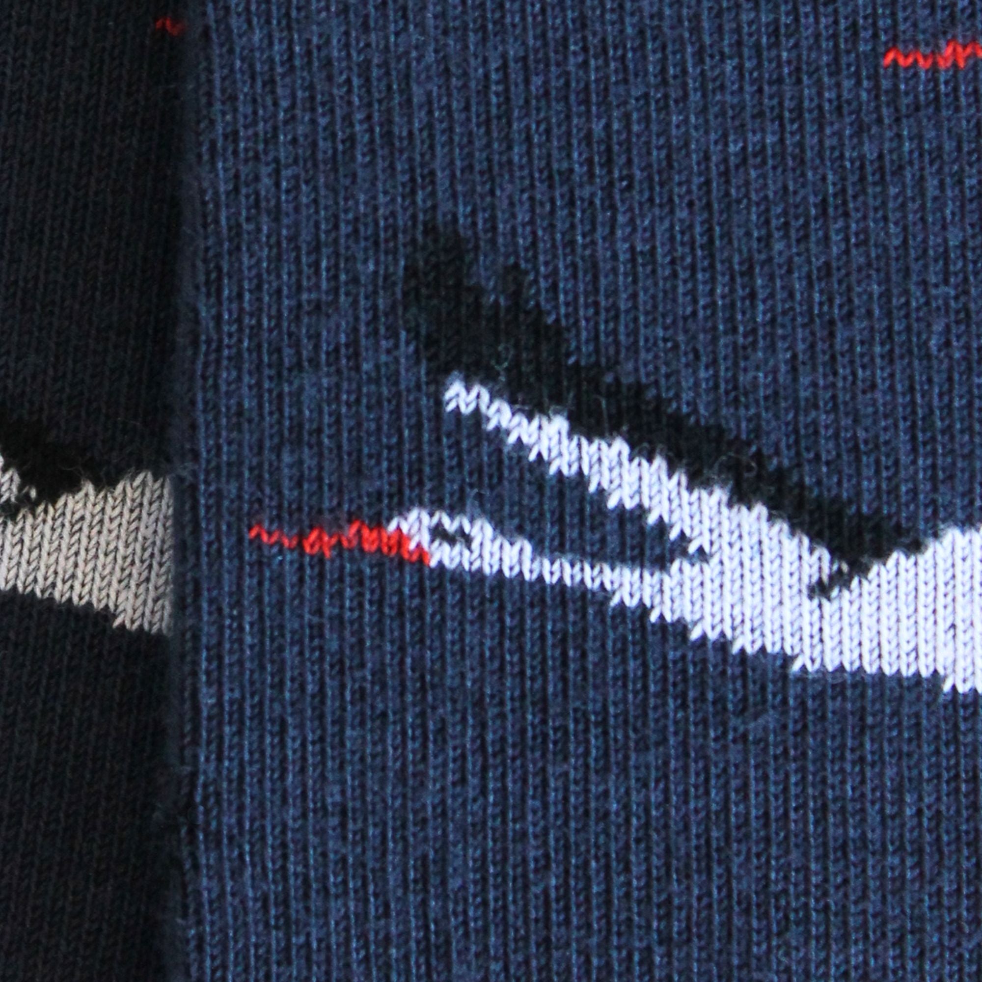 Mi-chaussettes marine cigognes homme