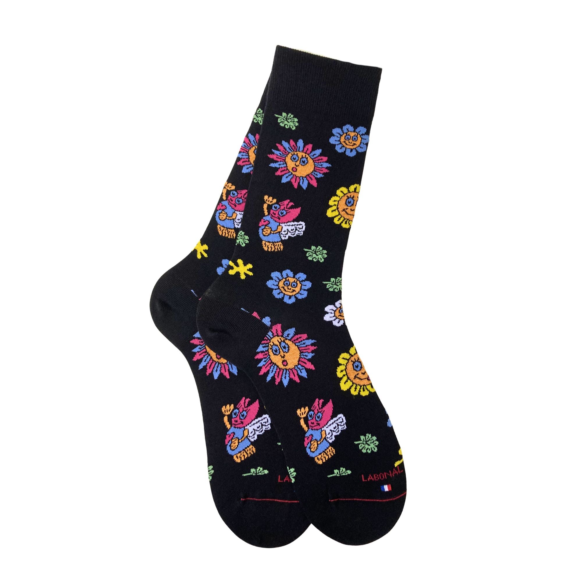 Chaussettes Fleurs Ligier - coton