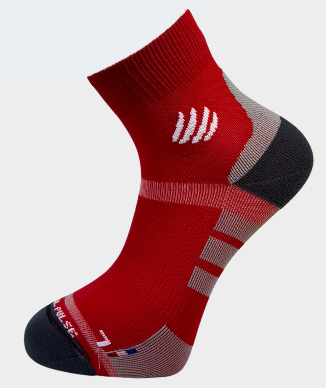 Socquettes Pulse Running - Rouge
