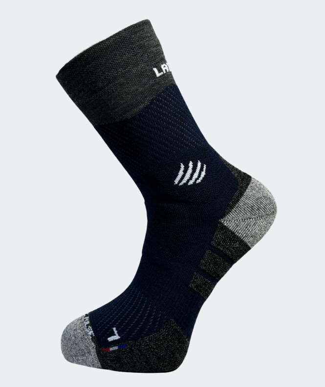 Chaussette Randonnée Pulse Laine Merinos Marine