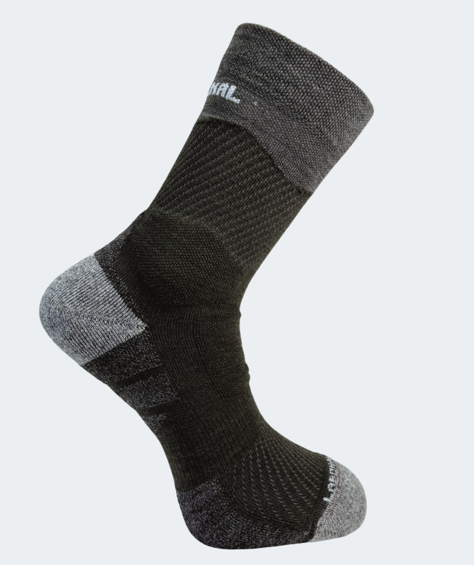 Chaussette Randonnée Pulse Laine Merinos Kaki
