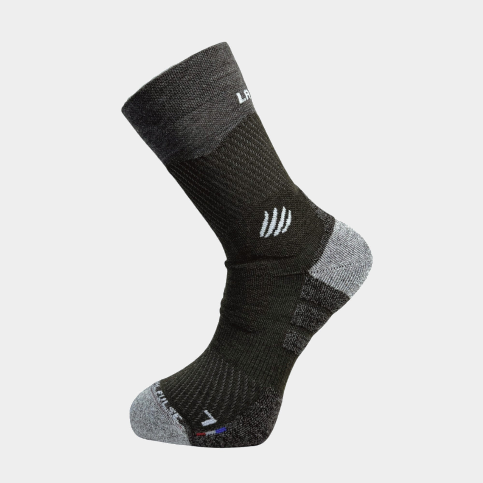 Chaussette Randonnée Pulse Laine Merinos Kaki