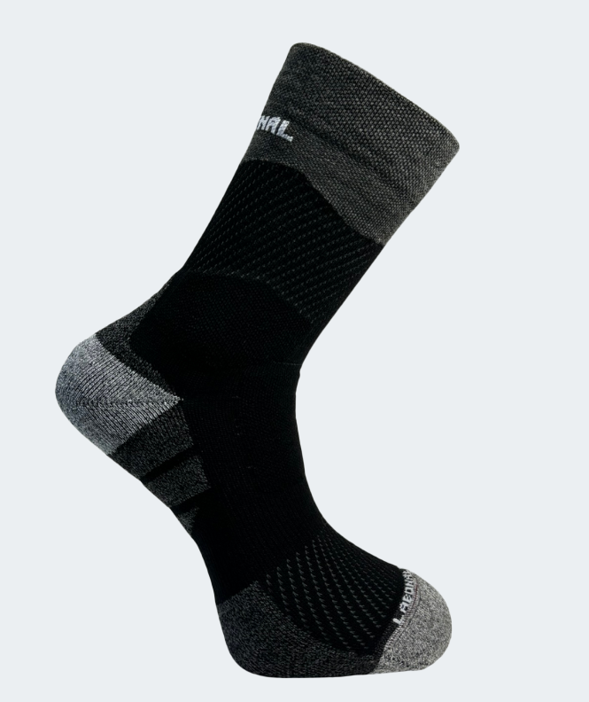 Chaussette Randonnée Pulse Laine Merinos Noir