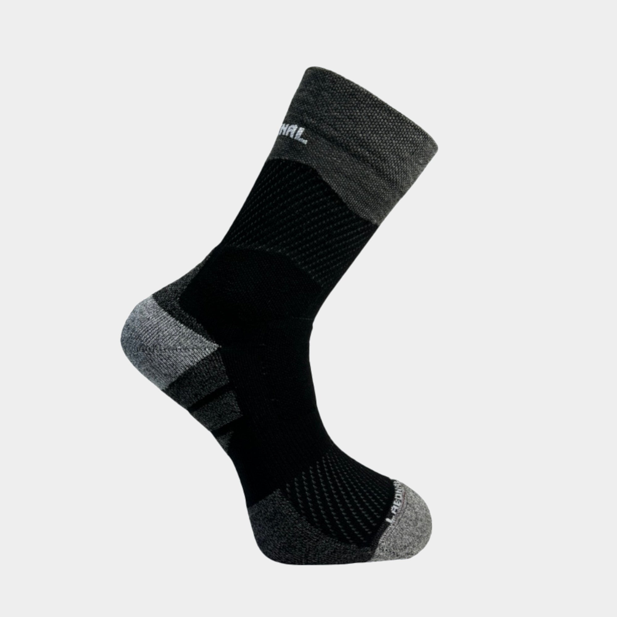 Chaussette Randonnée Pulse Laine Merinos Noir