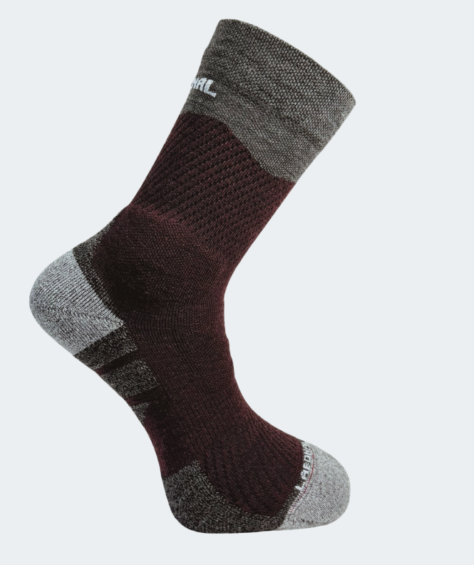 Chaussette Randonnée Pulse Laine Merinos Rouge