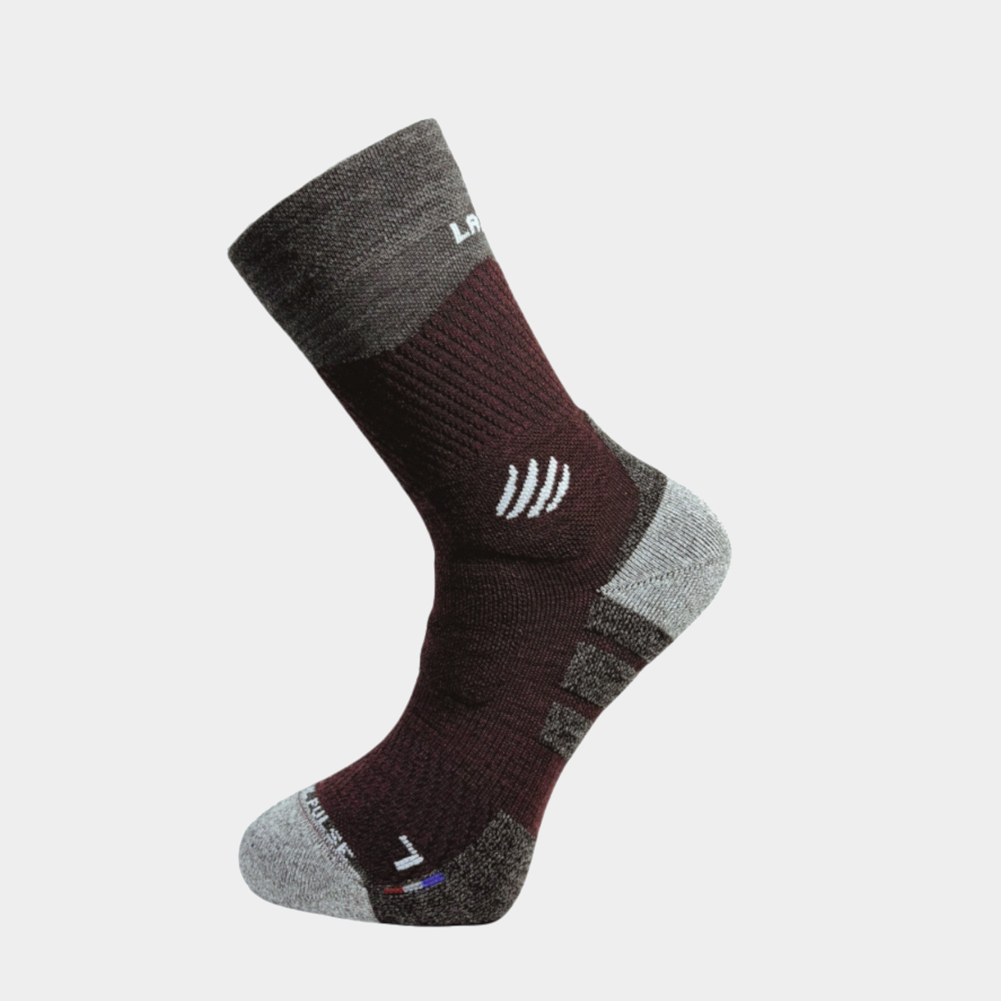 Chaussette Randonnée Pulse Laine Merinos Rouge