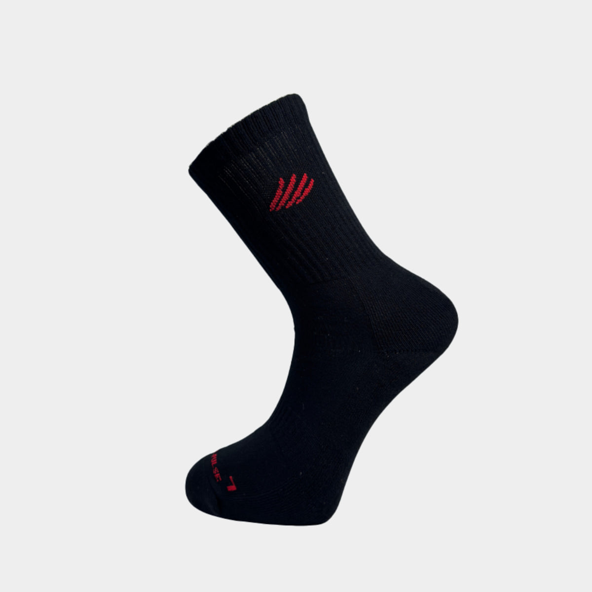 Chaussettes de sport  Pulse Lifestyle Coton - Noir et Rouge