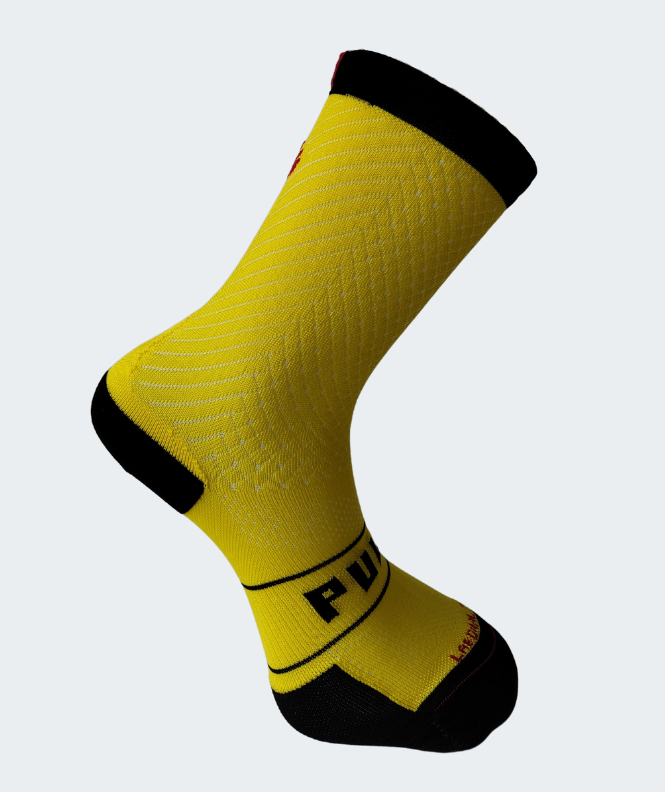 Chaussettes Pulse cyclisme Jaune