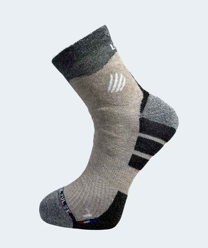 Socquette Randonnée PULSE Lin Tencel Beige