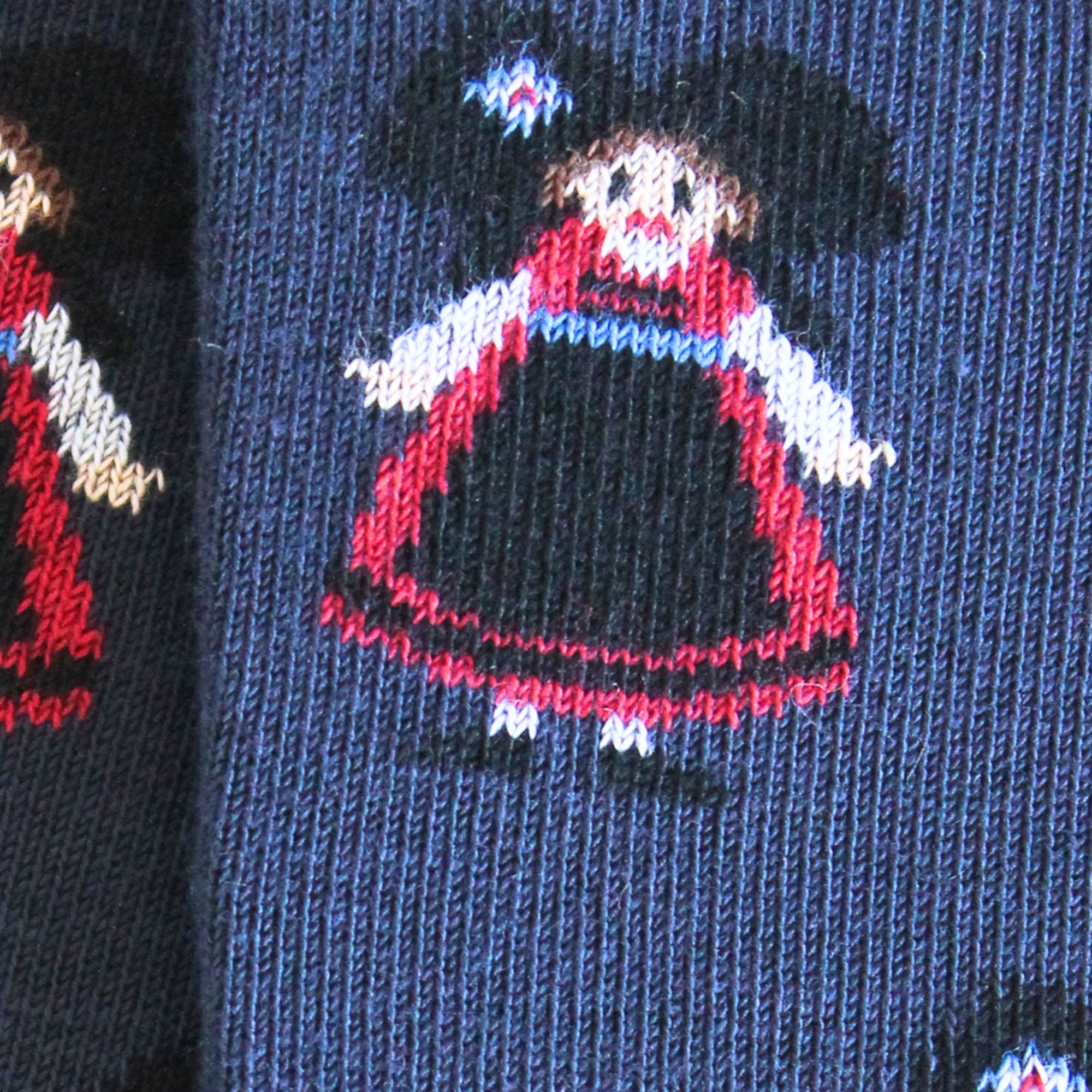 Mi-chaussettes bleu marine alsaciens homme