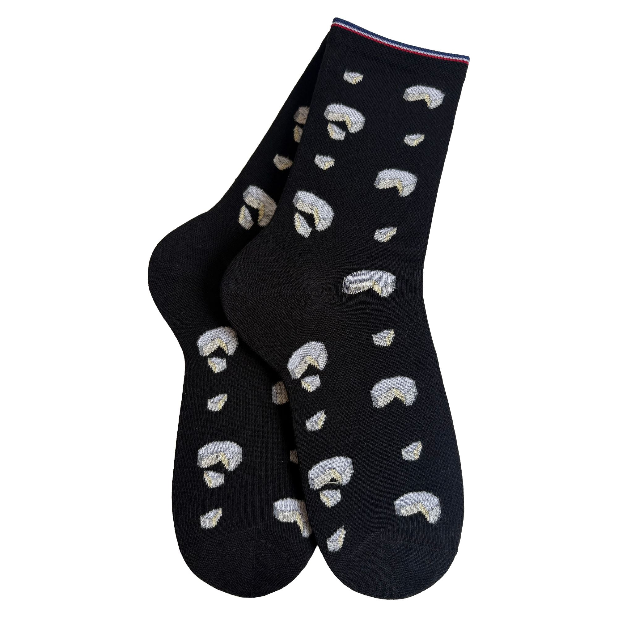 Chaussettes coton noir camembert femme