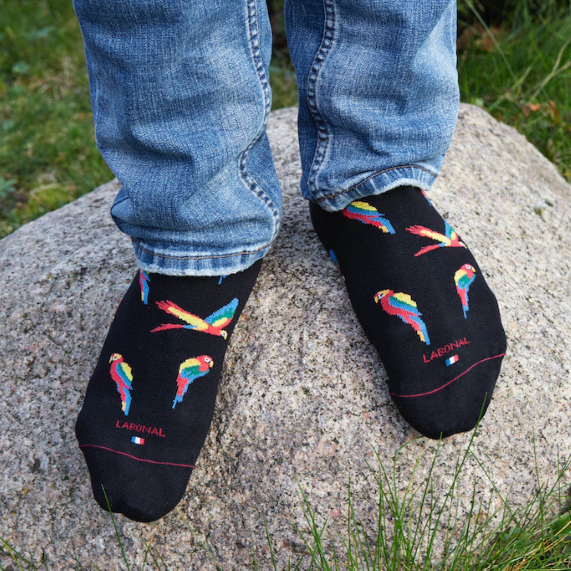 Chaussettes en coton Noir - Semis perroquets