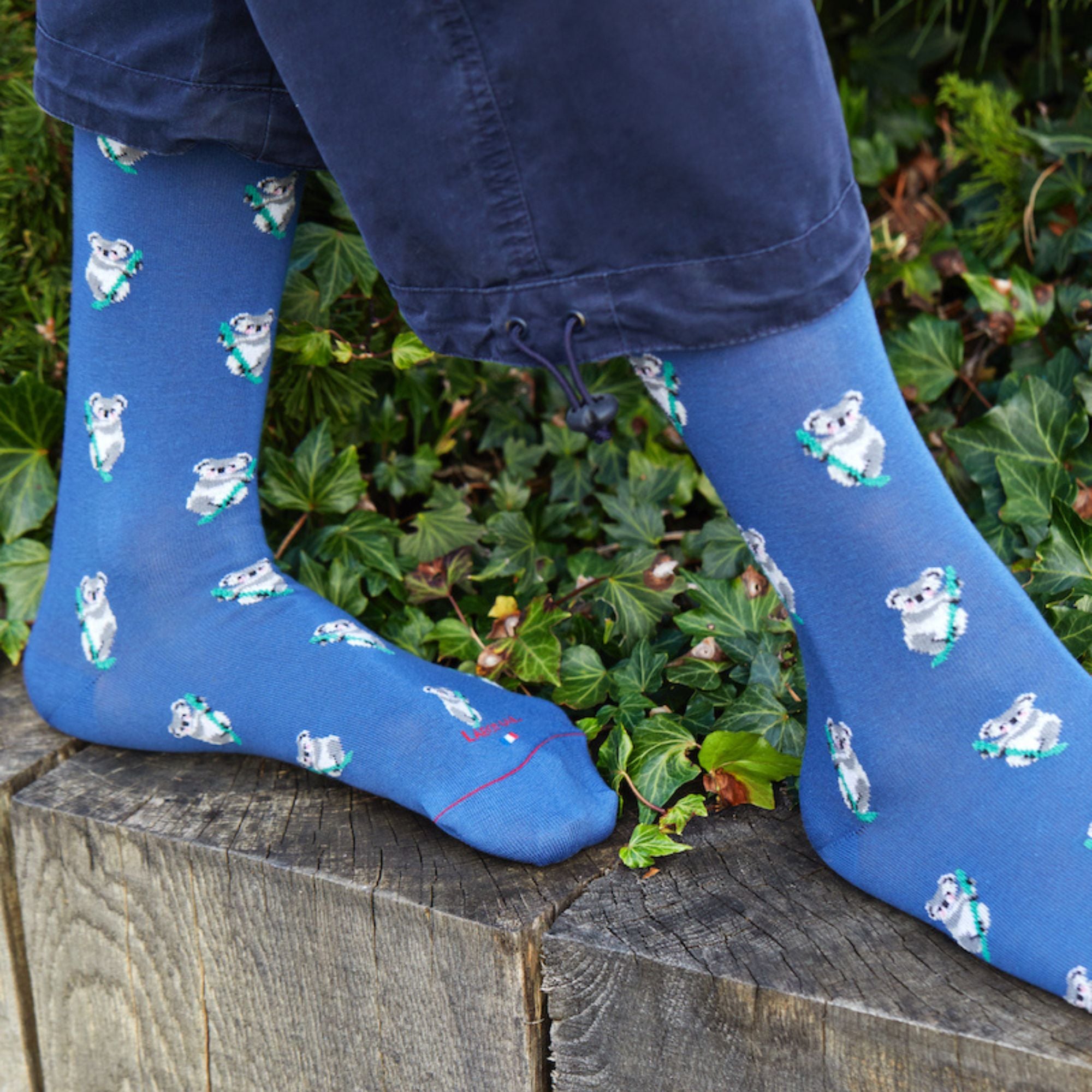 Chaussettes en coton Bleu - Koalas