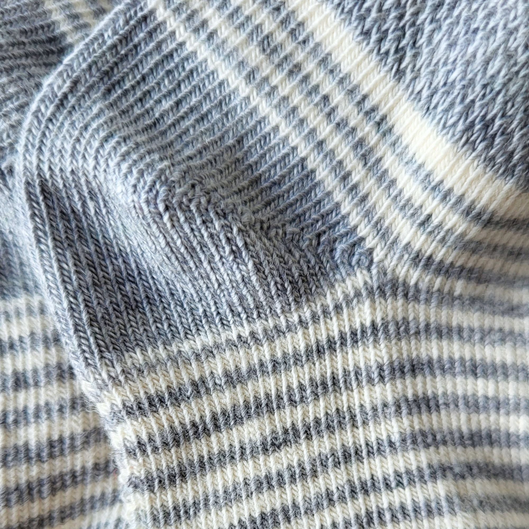 Chaussettes coton gris rayures bébé