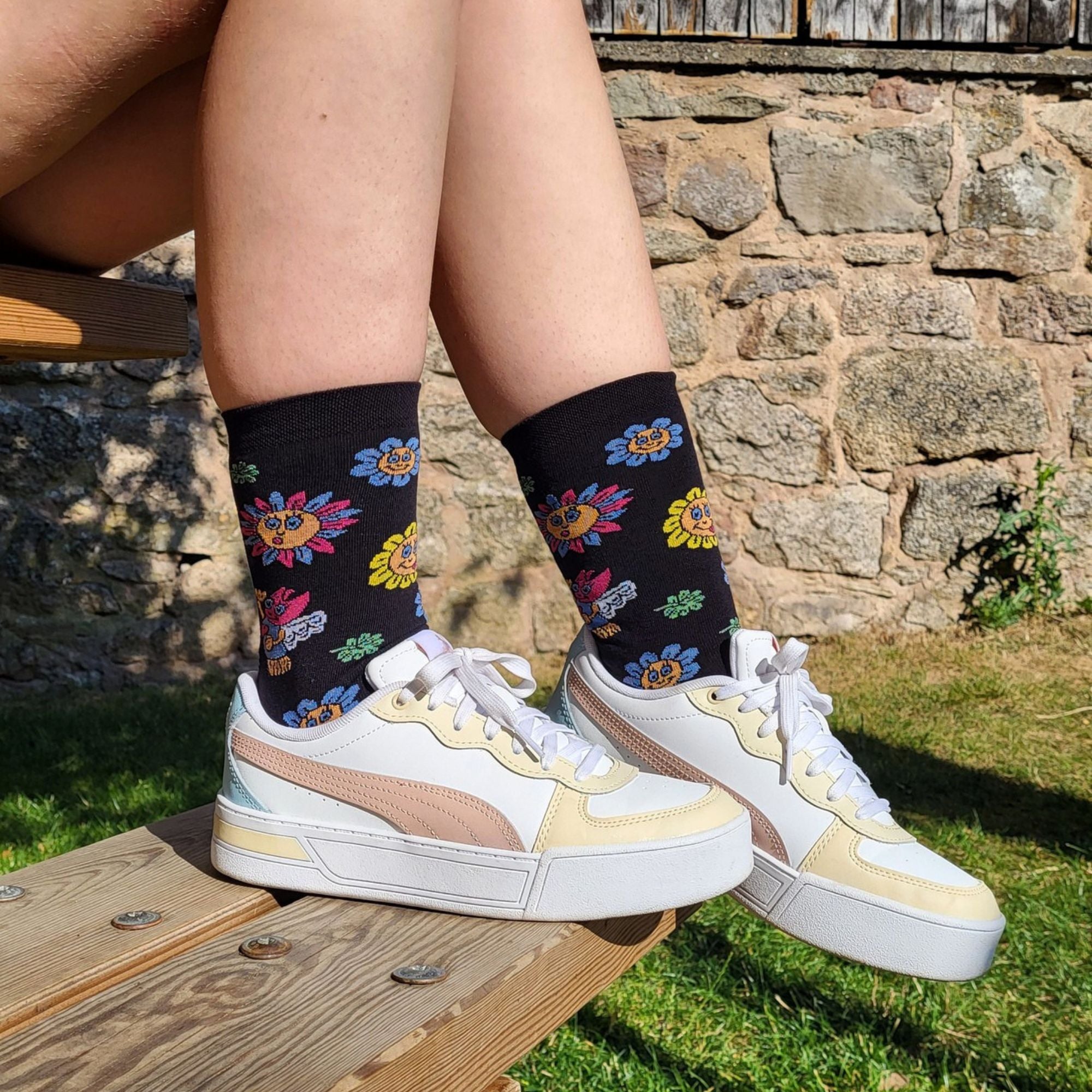 Chaussettes Fleurs Ligier - coton