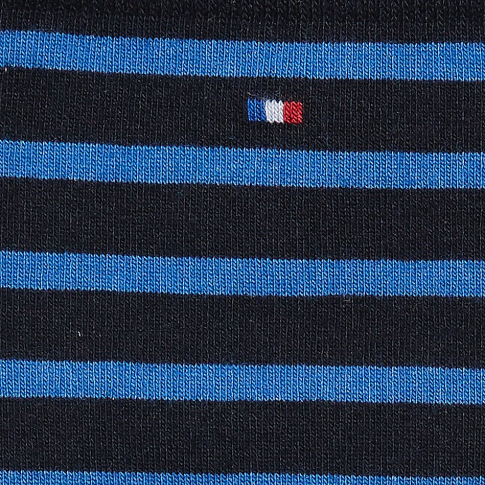 Chaussettes en coton Marine - Rayures marinières