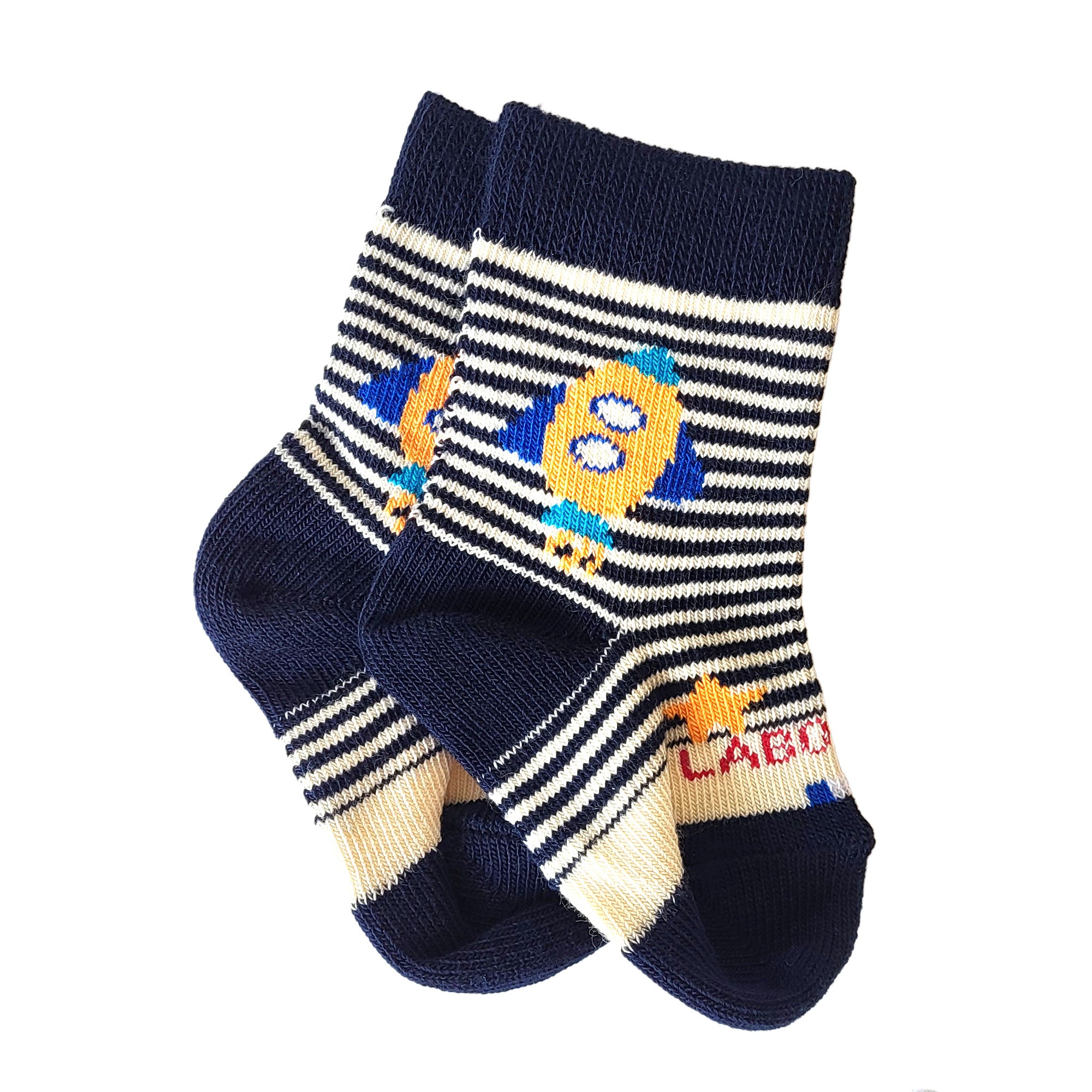 Chaussettes bébé en coton fusée