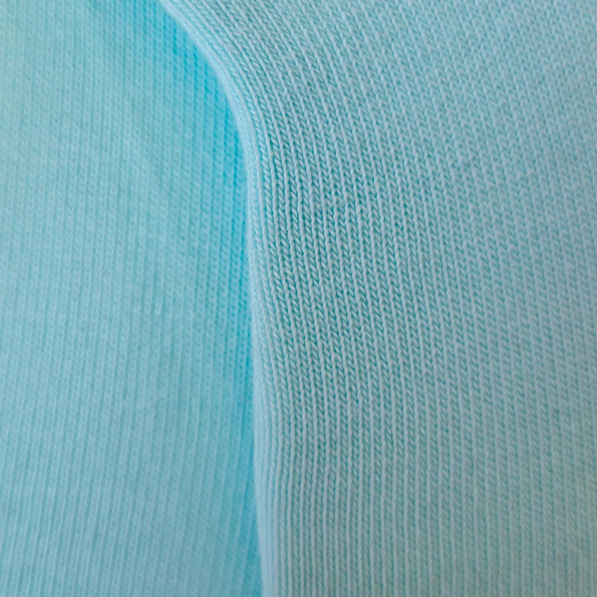 Mini-socquettes bleu turquoise unies roulottées