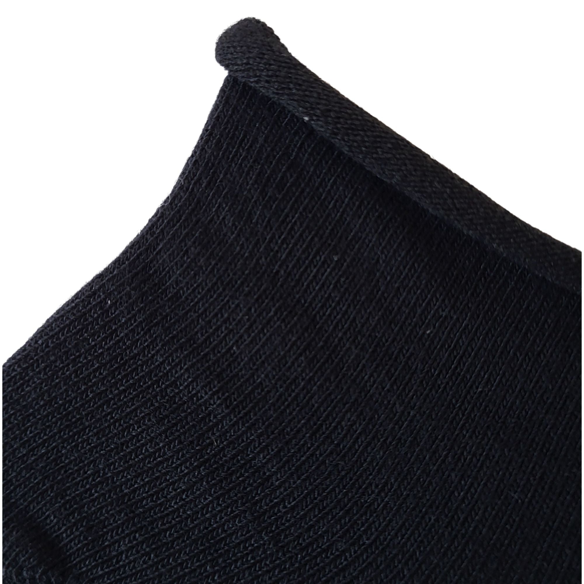 Mini-socquettes noires unies roulottées