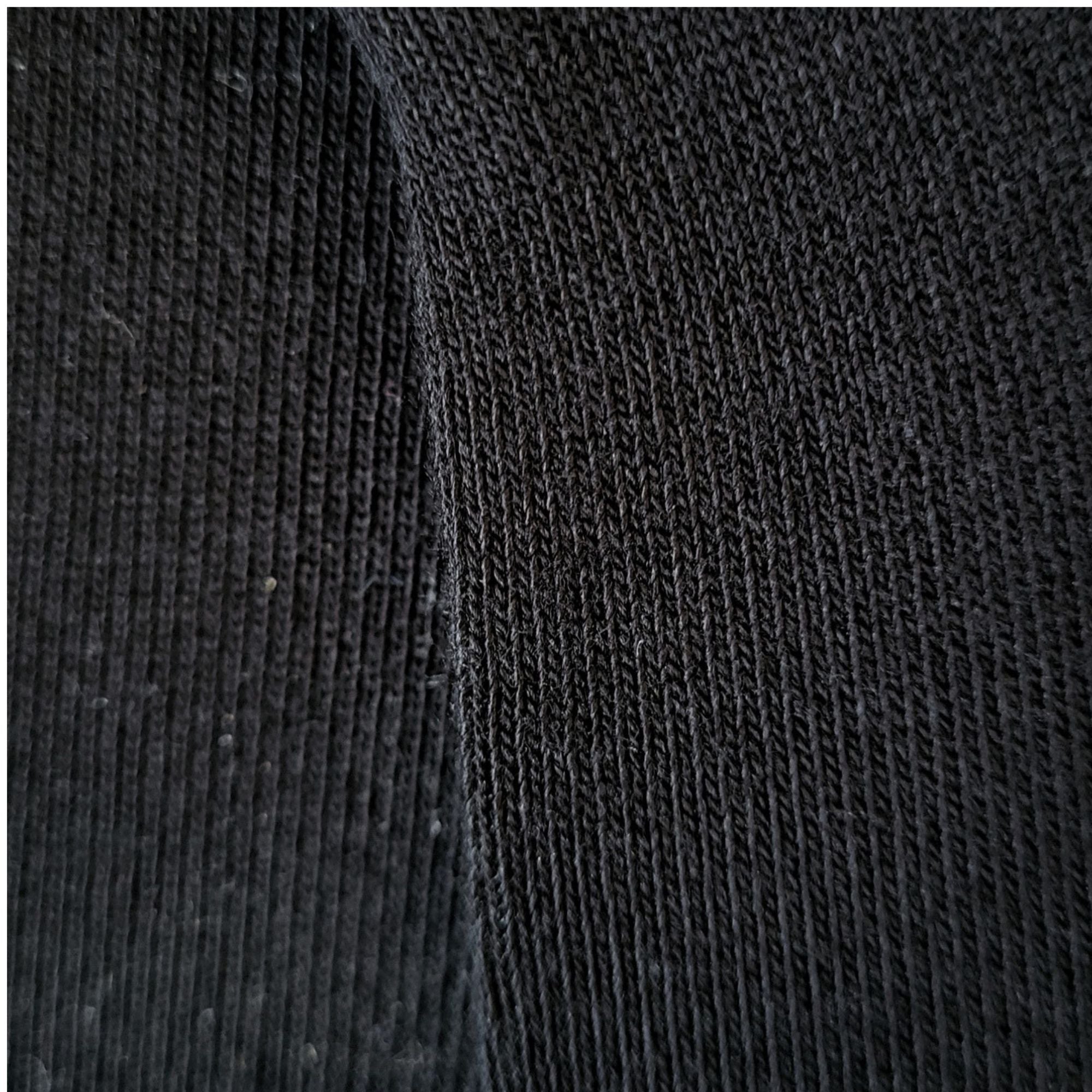 Mini-socquettes noires unies roulottées