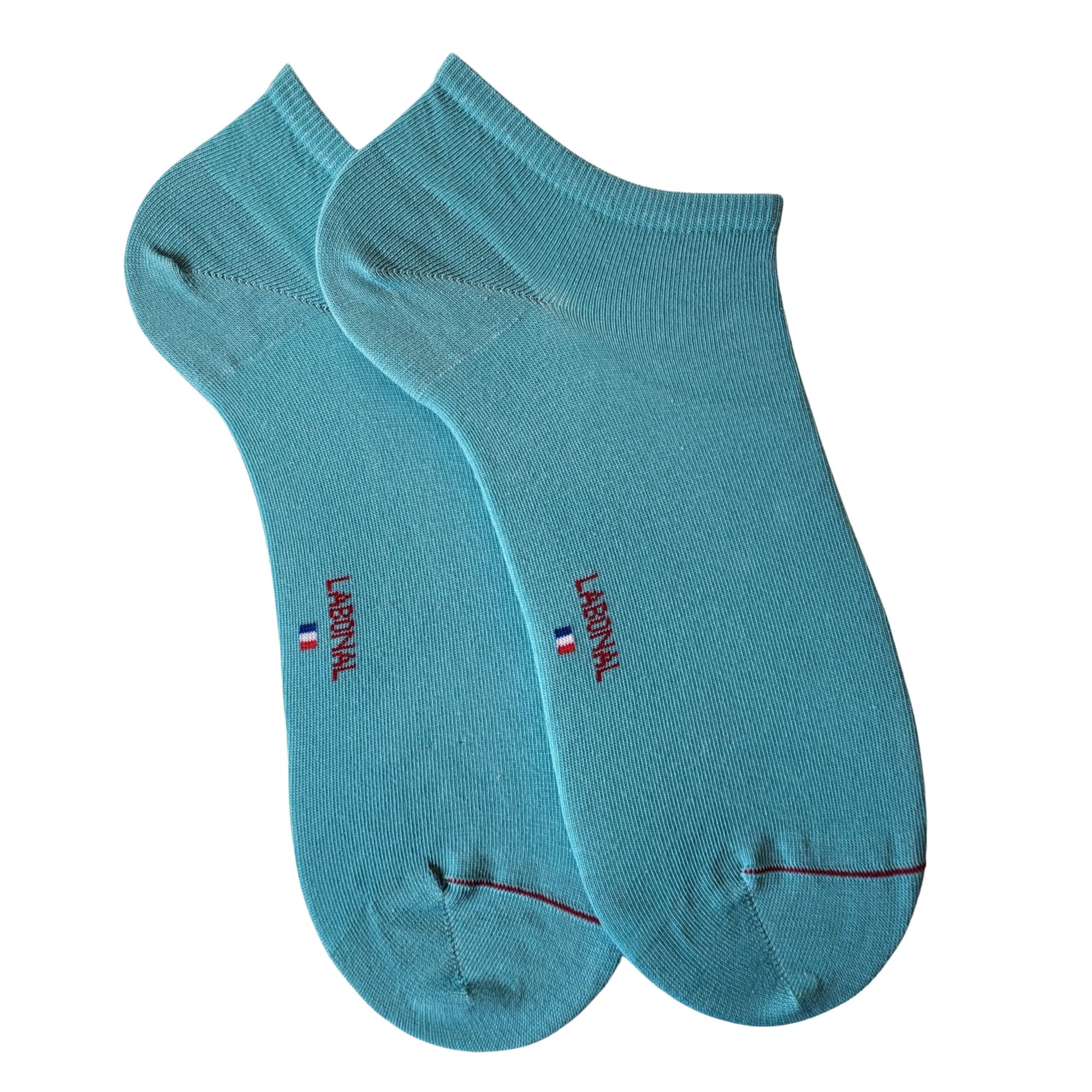 Mini-socquettes bleu lagon unies