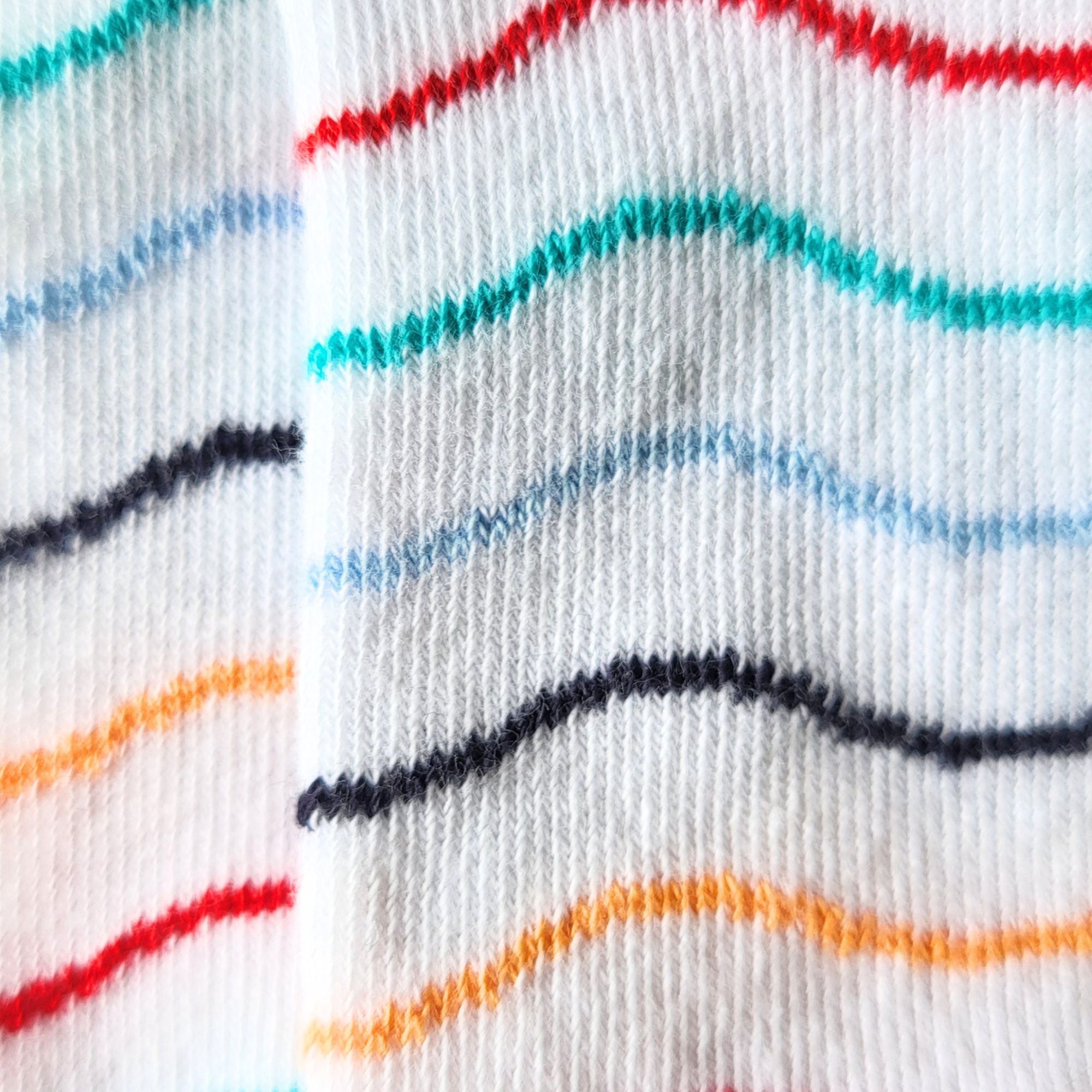 Mini-socquettes coton blanc vagues enfant